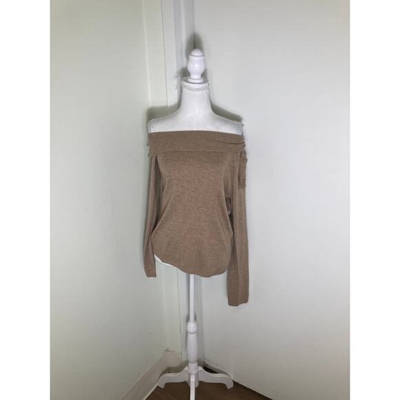 Figue Brown A Symmetrical Neck Sweater Sz m - Picture 1 of 3